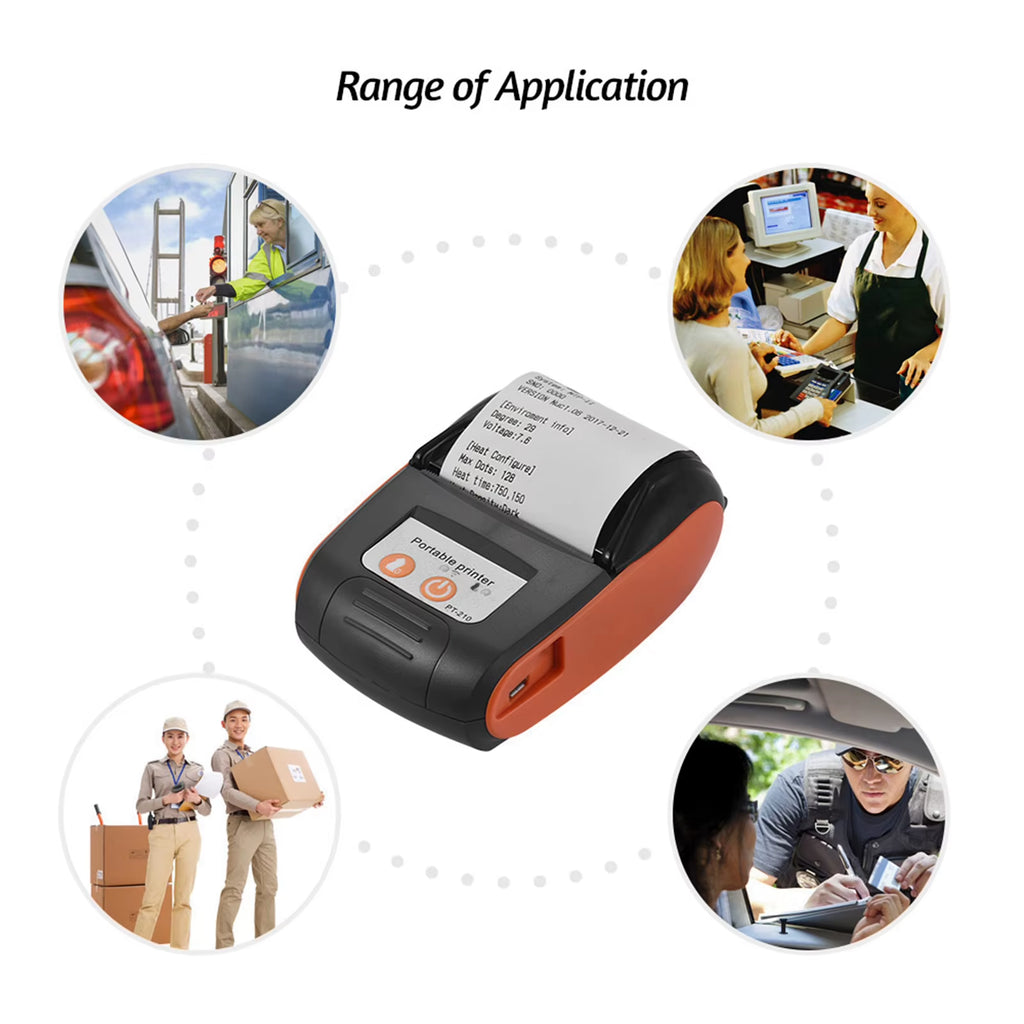 Compact and Efficient Bluetooth Thermal Printer for Android and iOS - Perfect for On-the-Go Printing